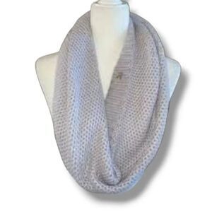 NEW Victoria's Secret Angel Wings Silvery Gray Silky Knit Slouchy Infinity Scarf